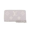 ルイヴィトン 長財布 レディース モノグラム･アンプラント ジッピー・ウォレット グレー LOUIS VUITTON M14228 ブリューム グレー/ホワイトクオーツ