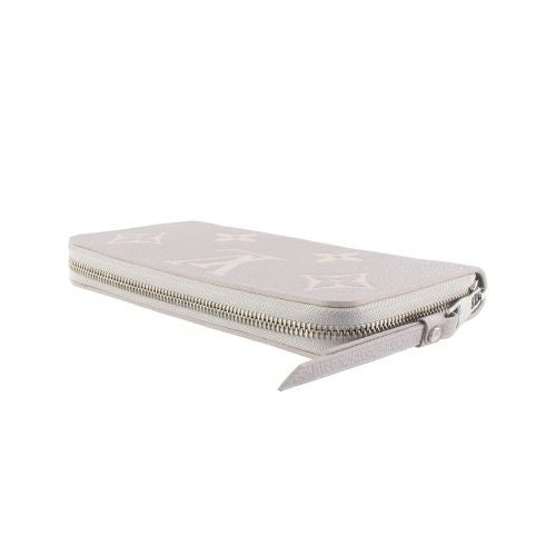 ルイヴィトン 長財布 レディース モノグラム･アンプラント ジッピー・ウォレット グレー LOUIS VUITTON M14228 ブリューム グレー/ホワイトクオーツ