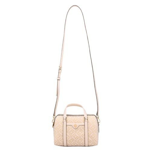 マイケルコース ショルダーバッグ レディース メタリック ロゴジャカード ダッフルクロスボディ スモール ホワイト MICHAEL KORS 35F4GTFC1J PL GLD MULTI