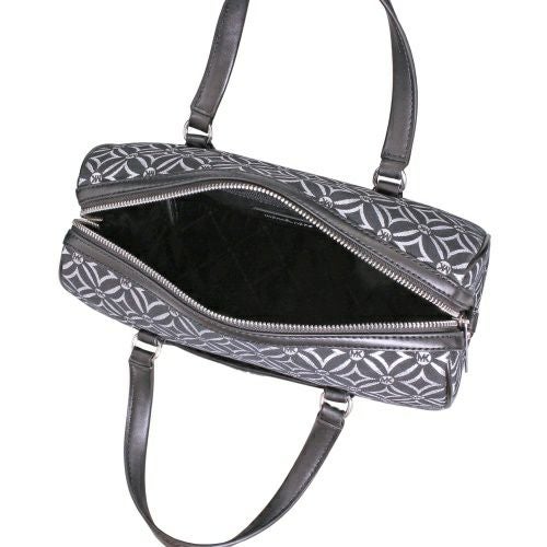 マイケルコース ショルダーバッグ レディース ジャカード ダッフル ブラック MICHAEL KORS 35F4STFS6J BLK/SILVER