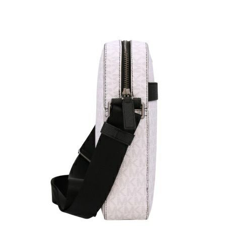 マイケルコース ショルダーバッグ メンズ クーパー シグネチャー ロゴ フライトバッグ ホワイト MICHAEL KORS 37F2LCOL6J BRIGHT WHT