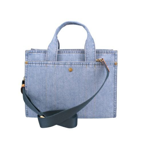 コーチ トートバッグ レディース デニム カーゴ トート ブルー COACH