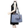 コーチ トートバッグ レディース デニム カーゴ トート ブルー COACH CR657 B4IN