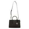 マイケルコース ハンドバッグ レディース SHEILA フォー サフィアーノ レザー センタージップ サッチェル ミディアム ブラック MICHAEL KORS 35S3S6HS2L BLACK