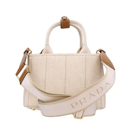 【最終価格】PRADA カナパ ショルダーバッグ ホワイトベージュ 人気商品 PRADA（プラダ） カナパ ハワイ限定 2WAYバッグ ハンドバッグ