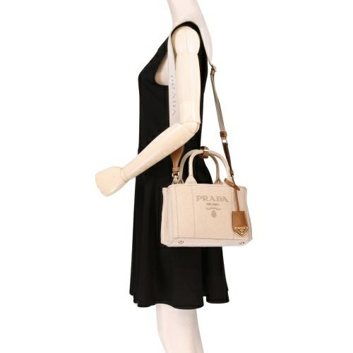 プラダ ハンドバッグ レディース カナパ CANAPA ホワイト PRADA 1BA038