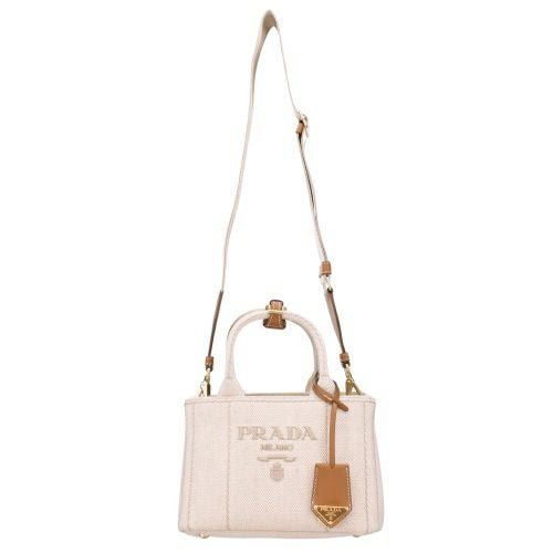 プラダ ハンドバッグ レディース カナパ CANAPA ホワイト PRADA 1BA038