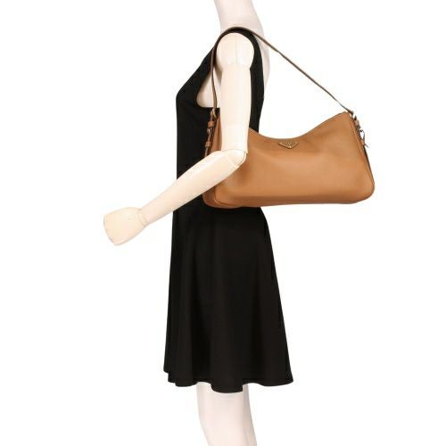 プラダ ハンドバッグ レディース ブラウン PRADA 1BC231 V LVM 2CYS F03BH CARAMEL 0