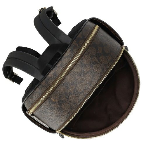 コーチ アウトレット バックパック リュックサック レディース シグネチャー コート バックパック ブラウン COACH OUTLET CZ176 IMXAQ ブラウン/ブラック
