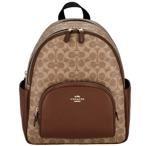 コーチ アウトレット バックパック リュックサック レディース シグネチャー コート バックパック ブラウン COACH OUTLET CZ176 IMXHE タン/ブラウン