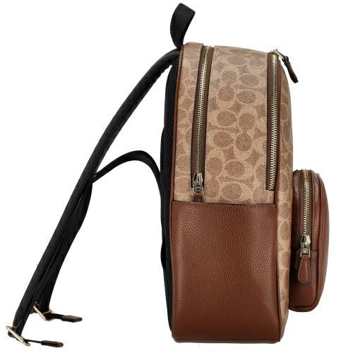 コーチ アウトレット バックパック リュックサック レディース シグネチャー コート バックパック ブラウン COACH OUTLET CZ176 IMXHE タン/ブラウン