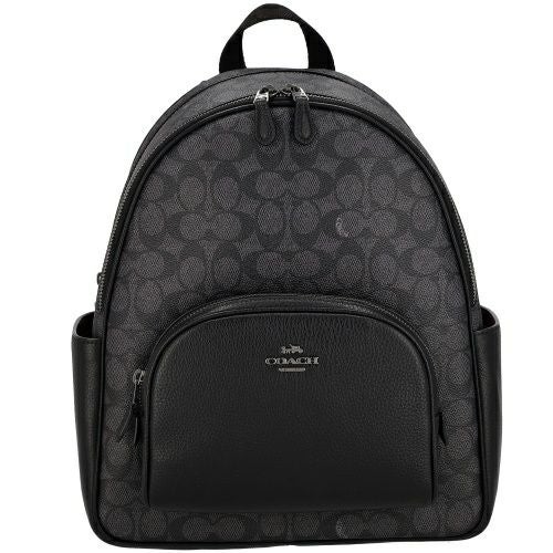 コーチ アウトレット バックパック リュックサック レディース シグネチャー コート バックパック ブラック COACH OUTLET CZ176 QBMI5 チャコール ブラック