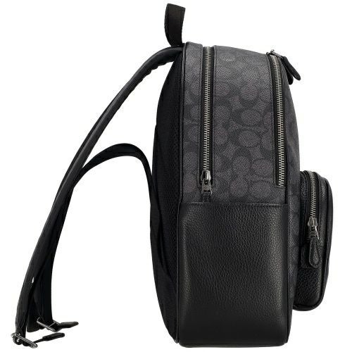 新品COACh backpack チャコールブラック コーチ アウトレット バックパック リュックサック レディース