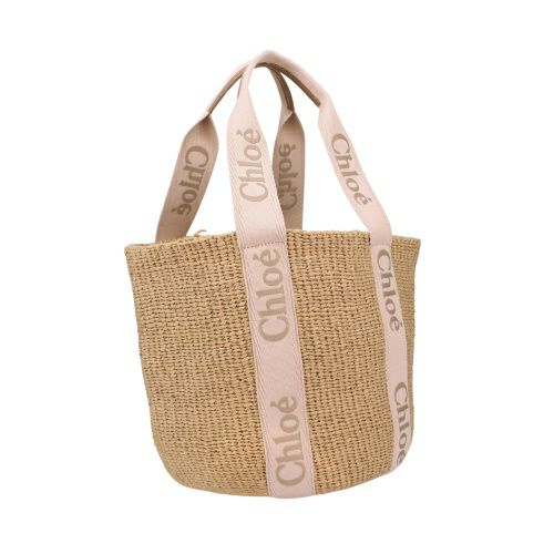 クロエ トートバッグ レディース ウッディ ラージ バスケットバッグ WOODY LARGE BASKET カゴバッグ ベージュ CHLOE CHC23AS380 L18 26Y BLUSHY BEIGE