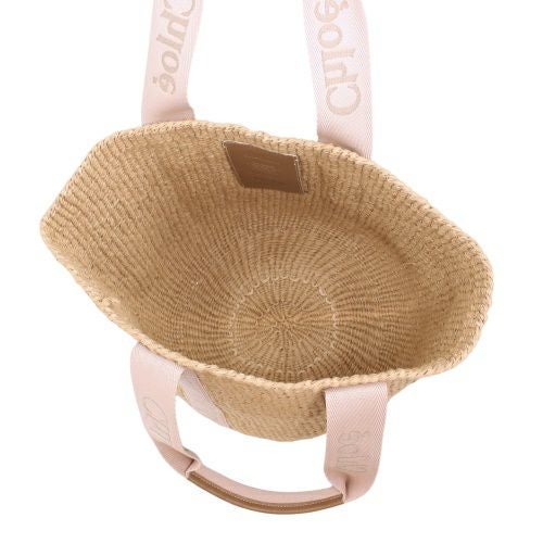 クロエ トートバッグ レディース ウッディ ラージ バスケットバッグ WOODY LARGE BASKET カゴバッグ ベージュ CHLOE CHC23AS380 L18 26Y BLUSHY BEIGE
