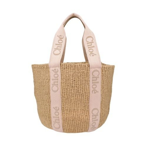 クロエ トートバッグ レディース ウッディ ラージ バスケットバッグ WOODY LARGE BASKET カゴバッグ ベージュ CHLOE CHC23AS380 L18 26Y BLUSHY BEIGE