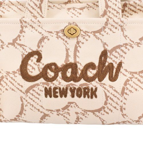 コーチ トートバッグ レディース カーゴ トート バッグ 26・シグネチャー キャンバス ホワイト COACH CAM61 B4/NP