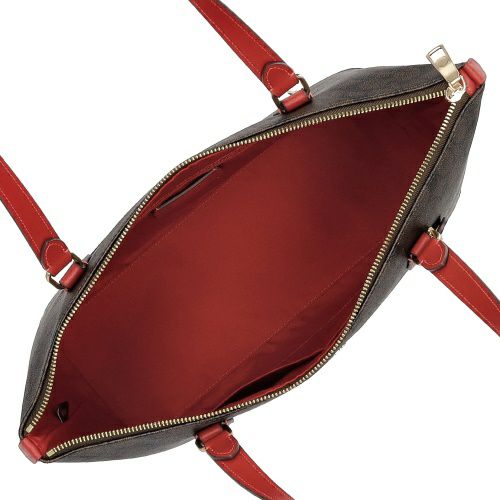 コーチ アウトレット トートバッグ レディース ギャラリー シグネチャー トート ブラウン COACH OUTLET CW381 IMXD0 ブラウン/レッド