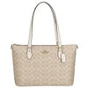 コーチ アウトレット トートバッグ レディース ギャラリー シグネチャー トート ホワイト COACH OUTLET CW381 IMXDM ベージュ/ホワイト