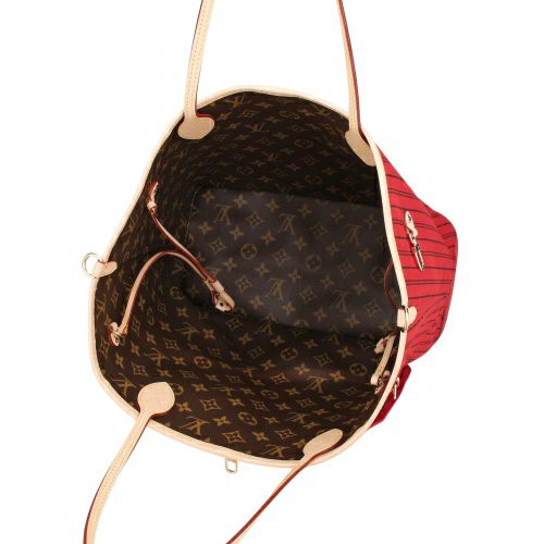 ルイヴィトン トートバッグ レディース モノグラム ネヴァーフル・インサイドアウト MM レッド LOUIS VUITTON M12096 ルージュ サリ