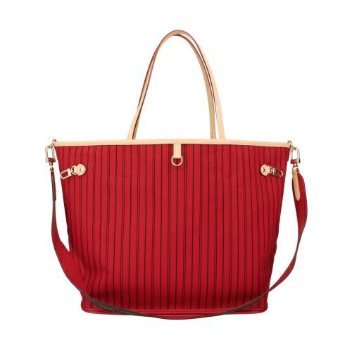 ルイヴィトン トートバッグ レディース モノグラム ネヴァーフル・インサイドアウト MM レッド LOUIS VUITTON M12096 ルージュ サリ