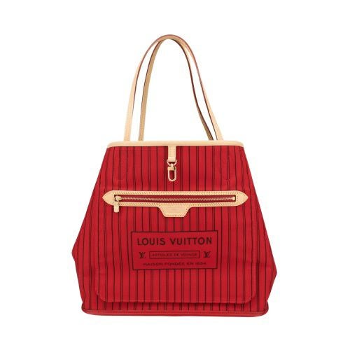 ルイヴィトン トートバッグ レディース モノグラム ネヴァーフル・インサイドアウト MM レッド LOUIS VUITTON M12096 ルージュ サリ