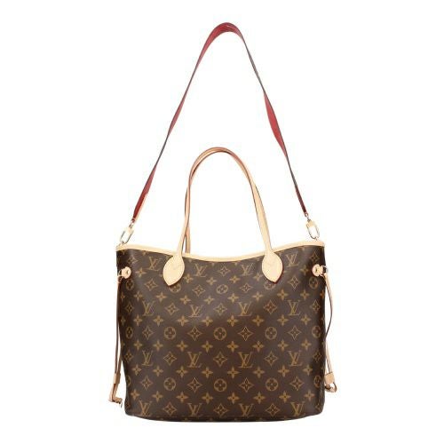 ルイヴィトン トートバッグ レディース モノグラム ネヴァーフル・インサイドアウト MM レッド LOUIS VUITTON M12096 ルージュ サリ