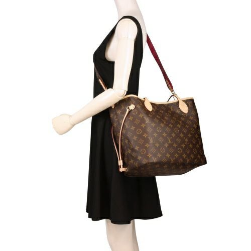 ルイヴィトン トートバッグ レディース モノグラム ネヴァーフル・インサイドアウト MM ピンク LOUIS VUITTON M12257 ローズ ポンディシェリ