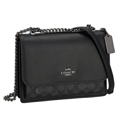 コーチ アウトレット ショルダーバッグ レディース シグネチャー ブラック COACH OUTLET CV978 QBMI5 チャコール/ブラック