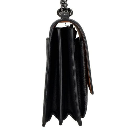 極美品✨COACH コーチ ボディバッグ オールレザー ブラック　ダブルチャーム コーチ アウトレット ショルダーバッグ レディース シグネチャー