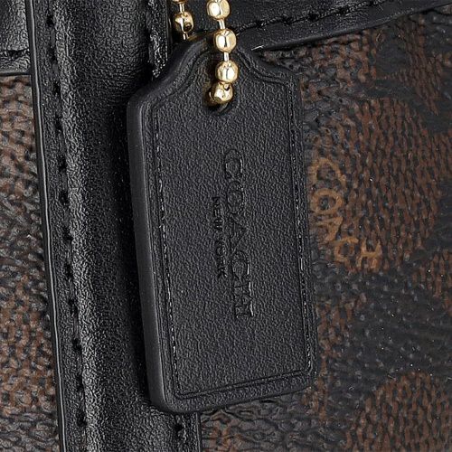 コーチ アウトレット ショルダーバッグ レディース シグネチャー ミニ バケット バッグ ブラウン COACH OUTLET CW299 IMXAQ ブラウン/ブラック