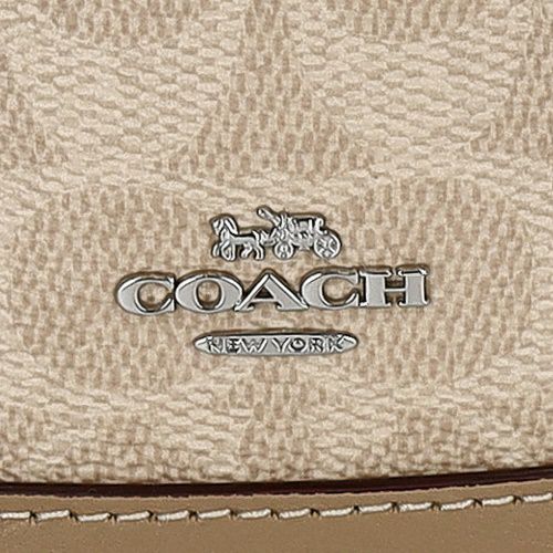 コーチ アウトレット ショルダーバッグ レディース シグネチャー ミニ バケット バッグ ベージュ COACH OUTLET CW299 SVPWH ベージュ