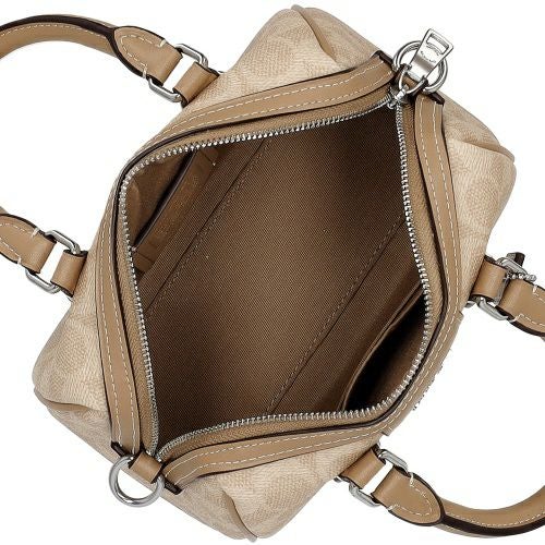 コーチ アウトレット ショルダーバッグ レディース シグネチャー ミニ ローアン クロスボディー ブラウン COACH OUTLET CW331 SVPWH ベージュ