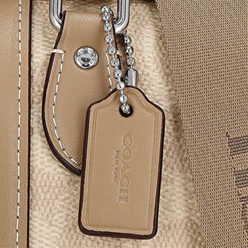 コーチ アウトレット ショルダーバッグ レディース シグネチャー ミニ ローアン クロスボディー ブラウン COACH OUTLET CW331 SVPWH ベージュ