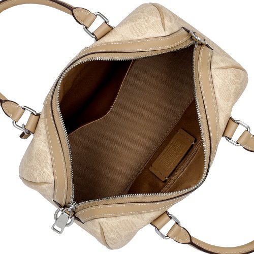 コーチ アウトレット ショルダーバッグ レディース シグネチャー ローワン サッチェル ベージュ COACH OUTLET CW376 SVPWH ベージュ