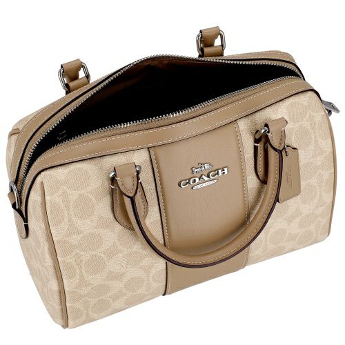 コーチ アウトレット ショルダーバッグ レディース シグネチャー ローワン サッチェル ベージュ COACH OUTLET CW376 SVPWH ベージュ