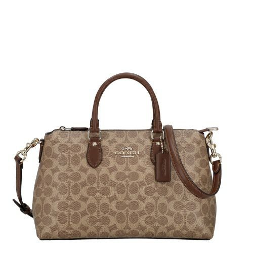 コーチ アウトレット ショルダーバッグ レディース ジョージア シグネチャー サッチェル ブラウン COACH OUTLET CW422 IMXHE ブラウン