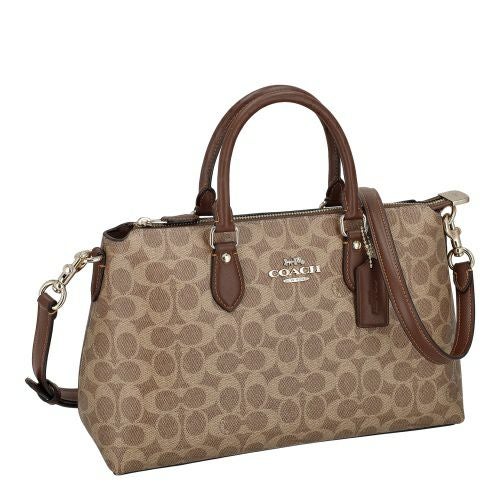 コーチ アウトレット ショルダーバッグ レディース ジョージア シグネチャー サッチェル ブラウン COACH OUTLET CW422 IMXHE ブラウン