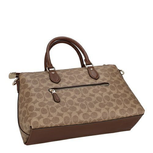 コーチ アウトレット ショルダーバッグ レディース ジョージア シグネチャー サッチェル ブラウン COACH OUTLET CW422 IMXHE ブラウン