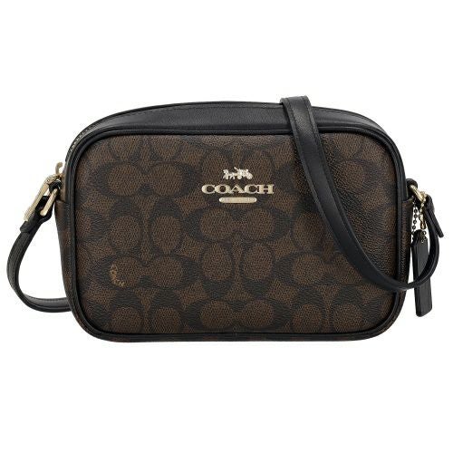 コーチ アウトレット ショルダーバッグ レディース シグネチャー ミニ ジェイミー カメラ バッグ ブラウン COACH OUTLET CY752 IMXAQ ブラウン/ブラック