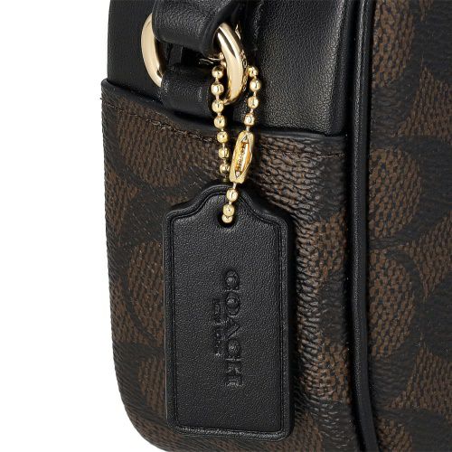 コーチ アウトレット ショルダーバッグ レディース シグネチャー ミニ ジェイミー カメラ バッグ ブラウン COACH OUTLET CY752 IMXAQ ブラウン/ブラック