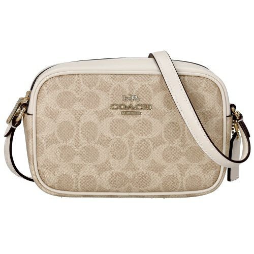 コーチ アウトレット ショルダーバッグ レディース シグネチャー ミニ ジェイミー カメラ バッグ ホワイト COACH OUTLET CY752 IMXDM サンド/チョーク