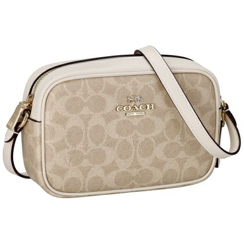 コーチ アウトレット ショルダーバッグ レディース シグネチャー ミニ ジェイミー カメラ バッグ ホワイト COACH OUTLET CY752 IMXDM サンド/チョーク