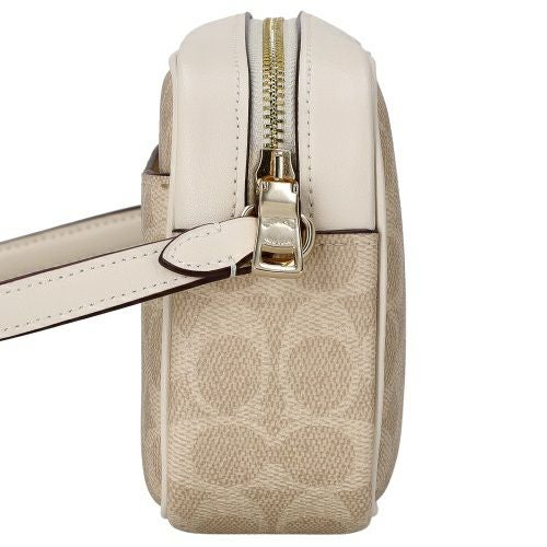 コーチ アウトレット ショルダーバッグ レディース シグネチャー ミニ ジェイミー カメラ バッグ ホワイト COACH OUTLET CY752 IMXDM サンド/チョーク