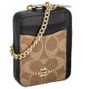 コーチ アウトレット コインケース レディース ジップ カード ケース・シグネチャー キャンバス ブラウン COACH OUTLET CW883 IMQRX ベージュ/ブラック