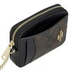 コーチ アウトレット コインケース レディース ジップ カード ケース・シグネチャー キャンバス ブラウン COACH OUTLET CW883 IMXAQ ウォルナット/ブラック