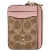 コーチ アウトレット コインケース レディース ジップ カード ケース・シグネチャー キャンバス ピンク COACH OUTLET CW883 IMXB0 ピンク/ベージュ