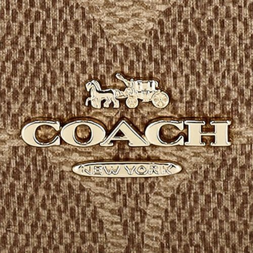 コーチ アウトレット コインケース レディース ジップ カード ケース・シグネチャー キャンバス ピンク COACH OUTLET CW883 IMXB0 ピンク/ベージュ