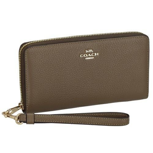 コーチ アウトレット 長財布 レディース ロング ジップ アラウンド ウォレット ブラウン COACH OUTLET C4451 IMV2R