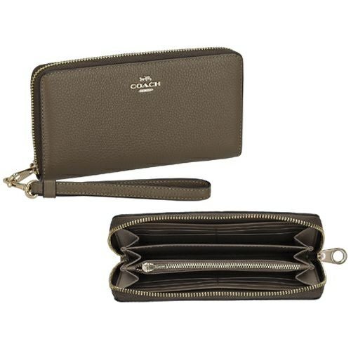 コーチ アウトレット 長財布 レディース ロング ジップ アラウンド ウォレット ブラウン COACH OUTLET C4451 IMV2R